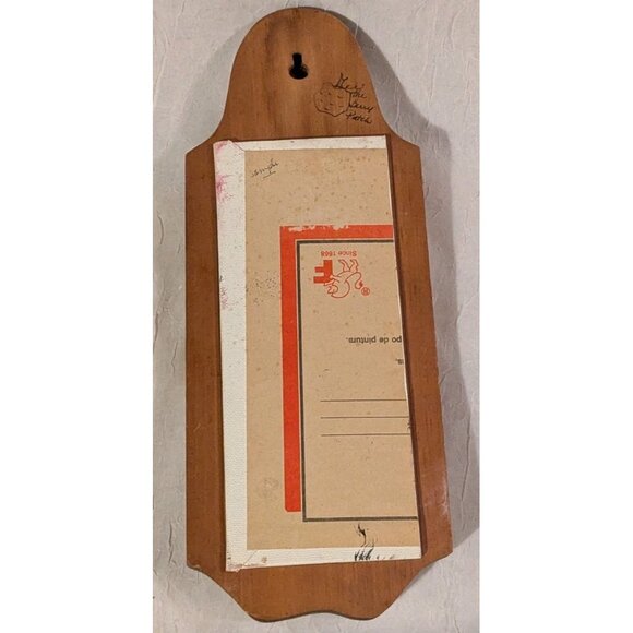 Painted Wooden Frame Folk Art Tree Tire Swing Sample Plaque Winter Lonely Vtg - Picture 2 of 16